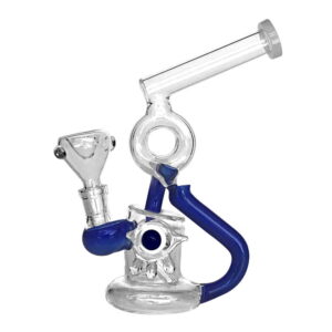8 INCH RECYCLER WITH CREATURE EYE AT-74 Blue