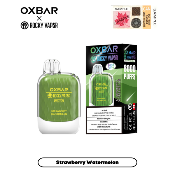 Oxbar - Rocky Vapor - G8000- 8000 Puffs - Strawberry Watermelon