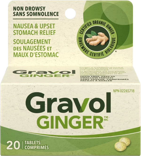 Gravol Ginger Tablets 20ct - HTH018