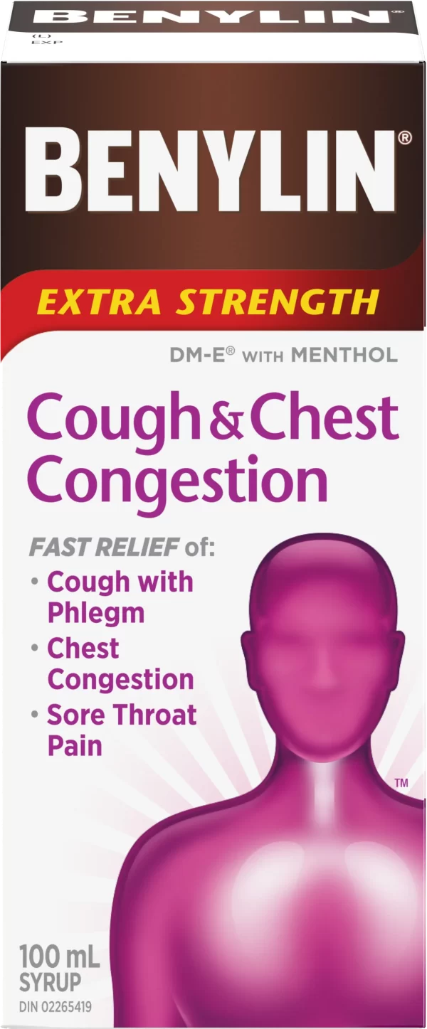 Benylin Extra Strength Cough & Chest Congestion Syrup 100mL - HTH023