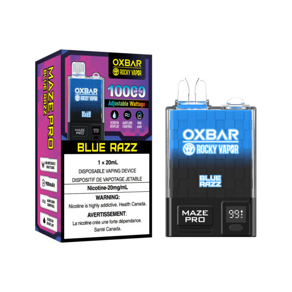 Oxbar - Rocky Vapor - 10000 Puffs - Blue Razz - Pack of 5