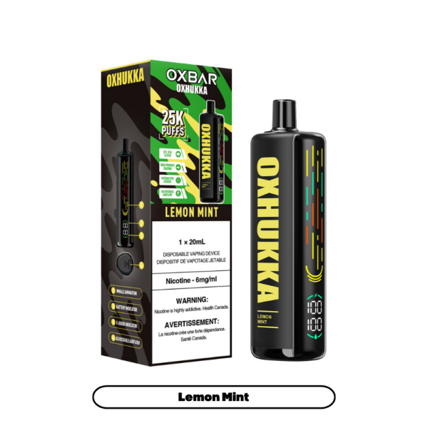 Oxbar Oxhukka- Lemon Mint (4pc/Carton)