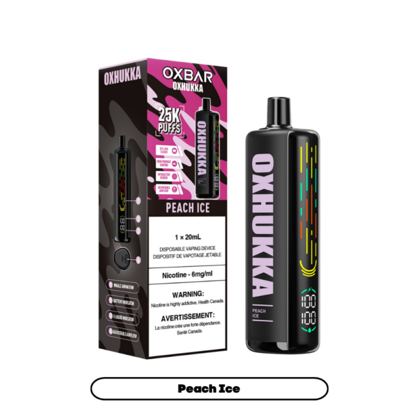 Oxbar Oxhukka- Peach Ice (4pc/Carton)
