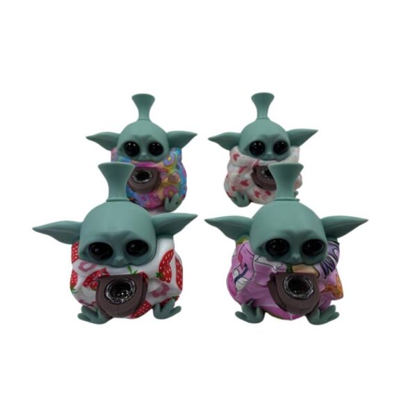 Yoda Silicon Bong ,size -5 Inch - Image 2